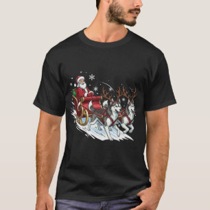 Camiseta Cachorros Husky Natal Engraçado Natal