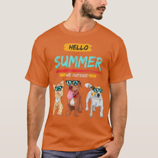 Camiseta Cachorros legal que adoram o verão