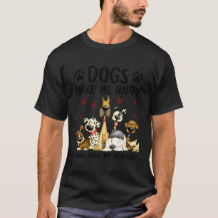 Camiseta Cachorros Me Fazem Feliz Humanos Me Machucam A Cab