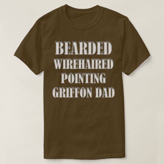 Camiseta Cachorros-Pai-Griffon-Wirehaired (Frente do Design)