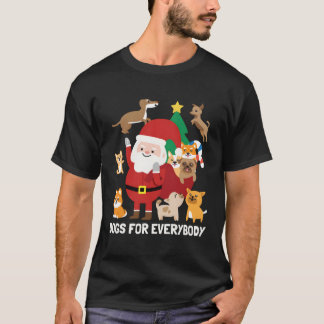 Camiseta Cachorros Para Todos Engraçados Gif De Natal De In