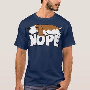 Camiseta Cachorros Preguiçosos Engraçados Nope Cães Preguiç