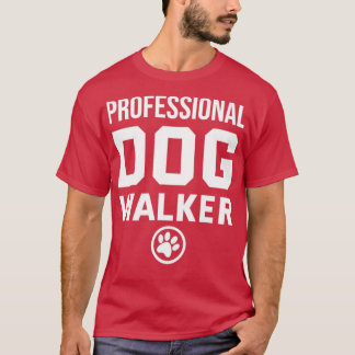 Camiseta Cachorros Profissionais Caminhando Engraçados Cach