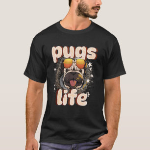 Camiseta Cachorros Pug Vida Fofa Pug