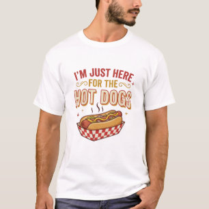 Camiseta Cachorros Quentes Estou Aqui Apenas Para Os Cachor