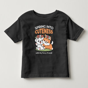 Camiseta Cachorros Reproduzíveis com Corvos Flores - Tema d