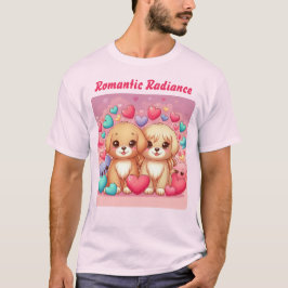 Camiseta Cachorros Românticos: Especial de Namorados