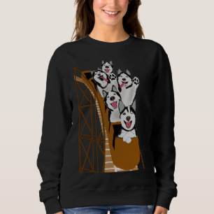 Camiseta Cachorros Siberianos Cachorros Andando Em Porta co