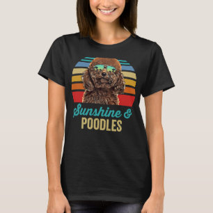 Camiseta Cachorros Sunshine Dog Retro Sunset Beach Vibe