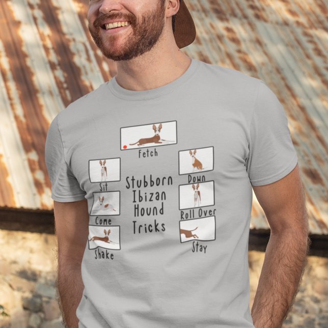 Camiseta Cachorros Teatrais Tricks Ibizan Hound Podenco (Criador carregado)