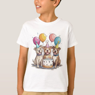 Camiseta Cachorros-Touro de Aniversário