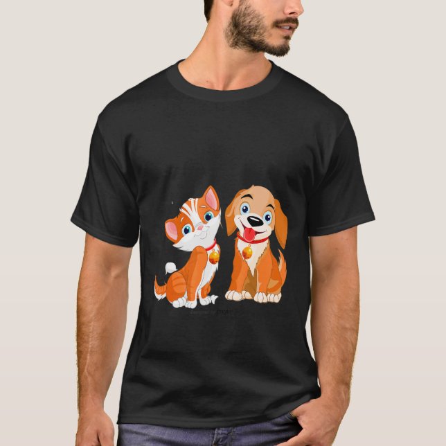 Camiseta Cachorros Vermelhos Pet Cute (Frente)