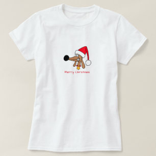 Camiseta Cachshund Dachshund de Natal Festivo