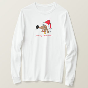 Camiseta Cachshund Dachshund de Natal Festivo