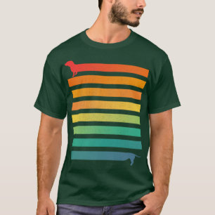 Camiseta Cachshund de Cães Amigo Retrô Melhor Descanso Amig