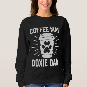 Camiseta Cachshund Dog Mens Café Mad Doxie Pai