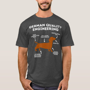 Camiseta Cachshund Lover de Engenharia Alemã de Qualidade
