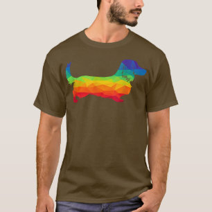 Camiseta Cachshund Orgulho gay Lgbt Sinalizador Arco-Íris F
