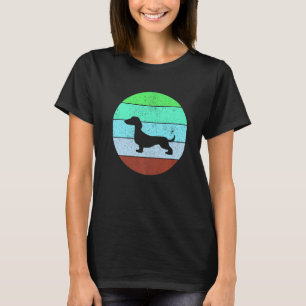Camiseta Cachshund Pai Mãe Retro Vintage Weiner Proprietári