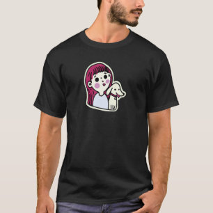 Camiseta Cachshund Rapariga Cachorro Cachorro Polpa Homens
