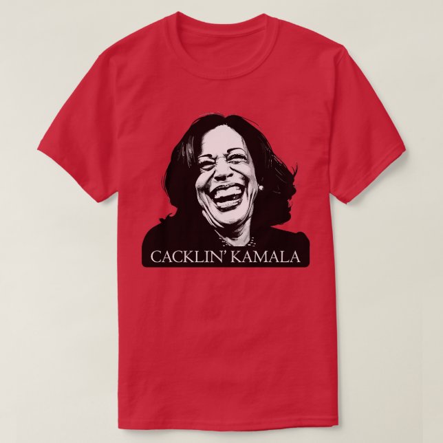 Camiseta Cacklin Kamala Rindo (Frente do Design)