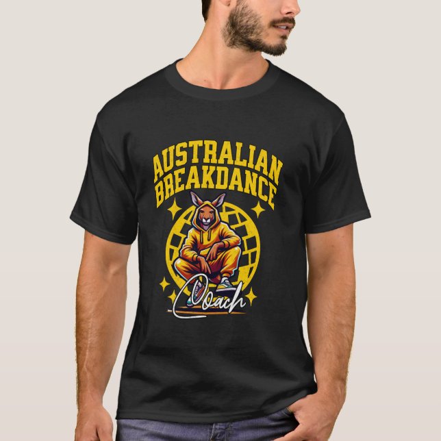 Camiseta Caco-dança australiana Kangaroo Break Dancer (Frente)