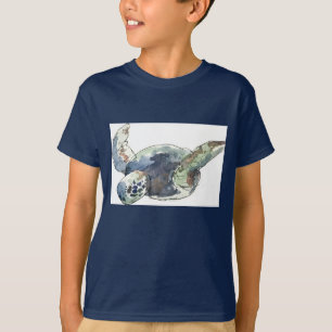 Camiseta Caçoa o T da praia do oceano da tartaruga de mar