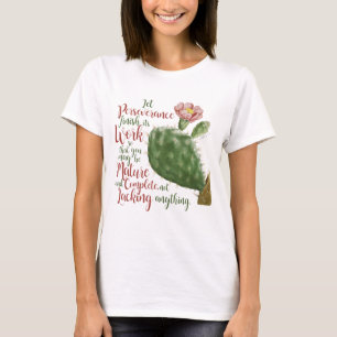 Camiseta Cacto Antigo de J P Redouté ilustrado