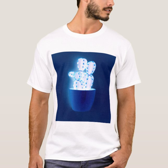 Camiseta Cacto azul (Frente)