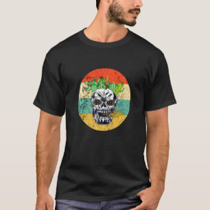 Camiseta Cacto Caveira Cactos Vintage Retro Pôr do Sol Jard