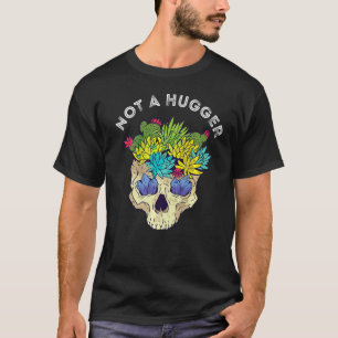 Camiseta Cacto Caveira Não Abraça Cactos Suculentas Jardina
