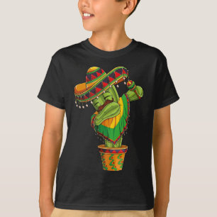 Camiseta Cacto de Dabbing Cinco De Mayo Poncho Mexicano Men