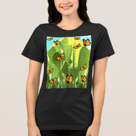 Camiseta Cacto e Borboletas Caprichosos