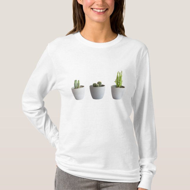 Camiseta Cacto em potes (Frente)