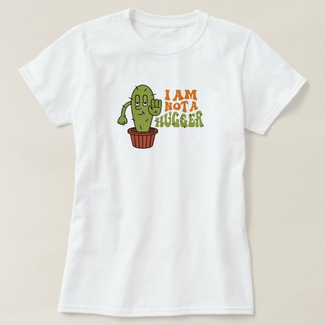 Camiseta Cacto Engraçado e Sarcástico  (Frente do Design)