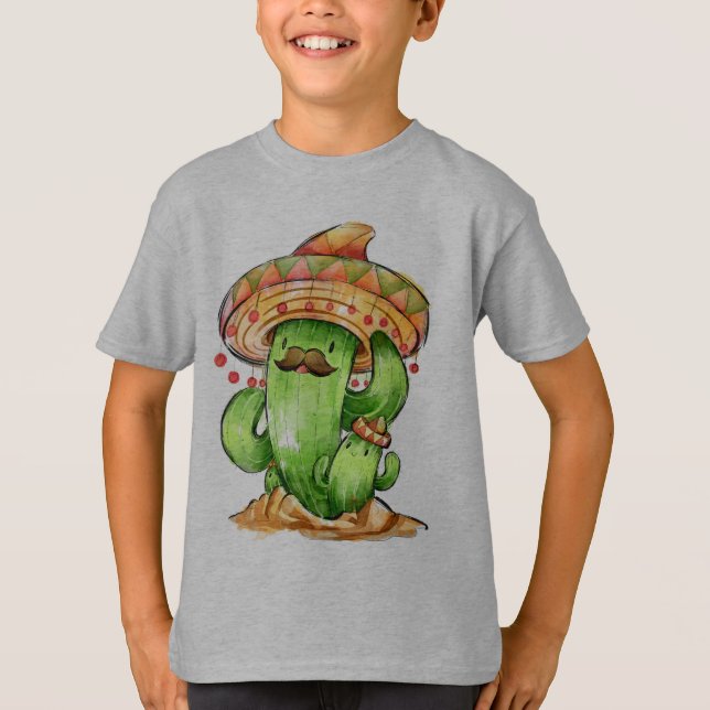 Camiseta cacto fofo (Frente)