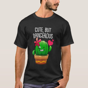 Camiseta Cacto Fofo Para Mulheres Meninas Amantes de Planta