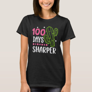 Camiseta Cacto Mais Afiado 100 Dias Feliz 100º Dia De Escol