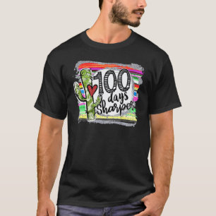 Camiseta Cacto Mais Afiado 100 Dias Professor Feliz 100º Di