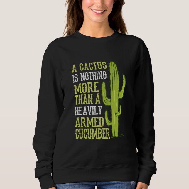 Camiseta Cacto Não É Mais Do Que Um Pepino Armado (Frente)
