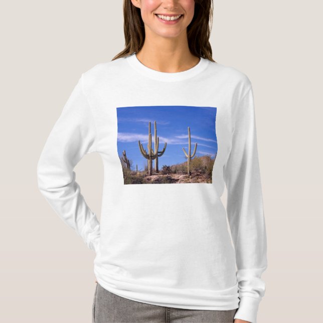 Camiseta Cacto Saguaro gigante multi braços, Saguaro (Frente)