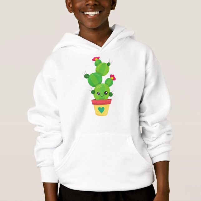 Camiseta Cactus Bonitos, Cactus Verde, Kawaii Cactus, Flore (Frente)