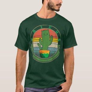 Camiseta Cactus Cat Catcus Kitten Para Sua Suculenta Planta