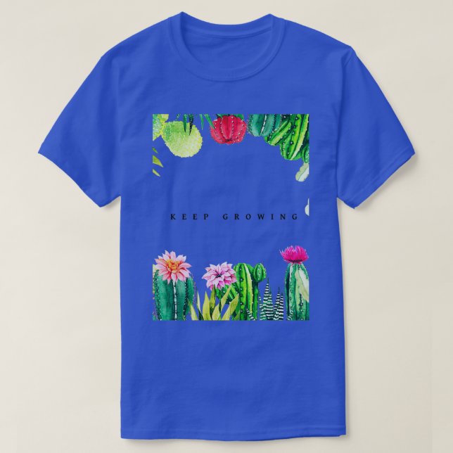 Camiseta Cactus Continue crescendo design (Frente do Design)