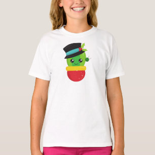 Camiseta Cactus de Natal, Cactus Bonitos, Chapéu, Mistura