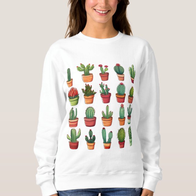 Camiseta Cactus do Deserto Potente e Suculentes (Frente)