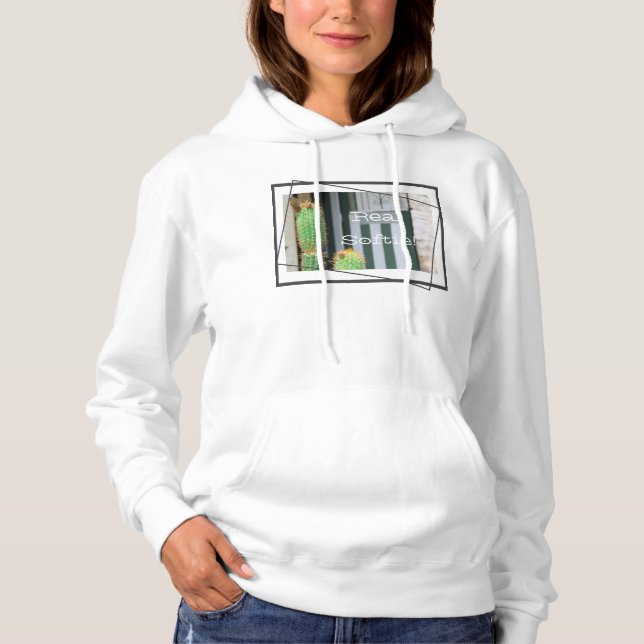 Camiseta Cactus Hoodie Verde Funky Real Suave (Frente)