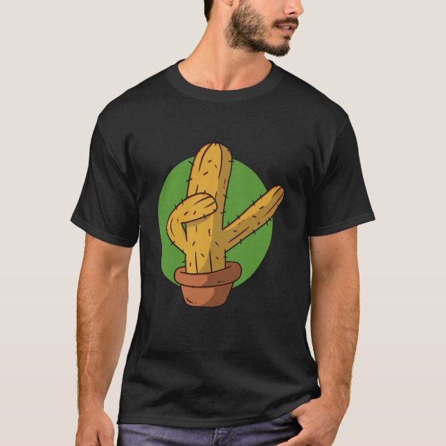 Camiseta cactus plant dab dabbing (Frente)