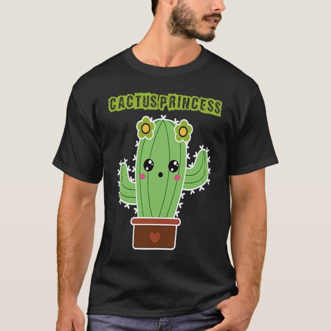 Camiseta Cactus Princess I Succulent I Cactus (Frente)