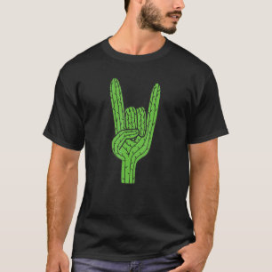 Camiseta Cactus Rock And Roll Desert Plant Cactos Succu